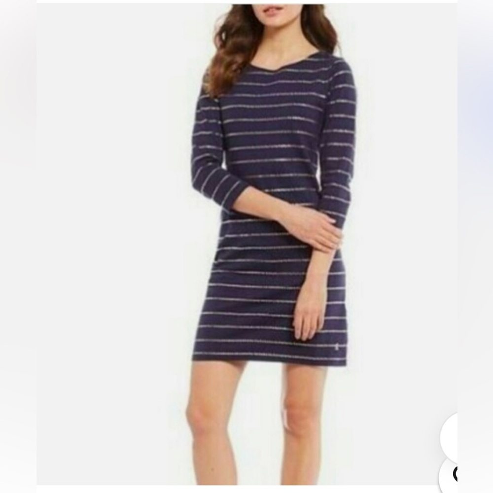 Joules women’s dress. Blue with golden stars. 8